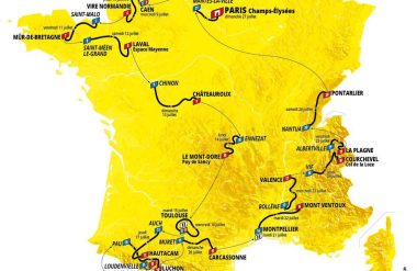 Uzès sur le parcours du Tour de France 2025